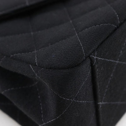 Chanel Matelasse Coco Mark Cotton Black Women's Shoulder Bag