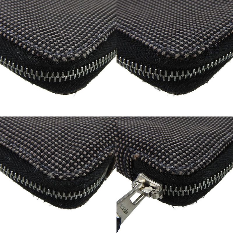 Hermes Handbook Cabas - Agenda Her Line Gray Canvas Men Women Leather Small