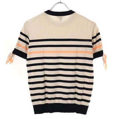 Louis Vuitton Striped Knit Sweater with Ribbon Design Rw111w Wsks02mx1 Mixed