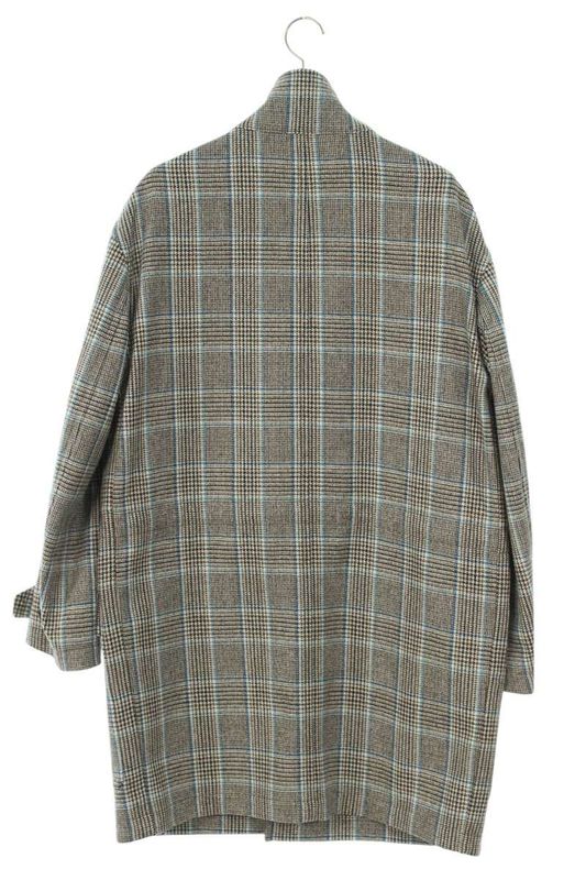 Hermes 24AW Check Chester Coat Men's 44