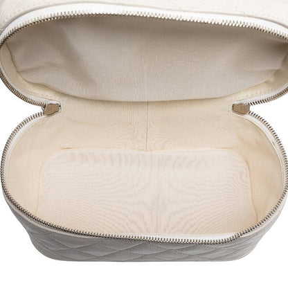 Chanel Matelasse Coco Mark Chain Shoulder Bag Handbag White Clear Leather Vinyl