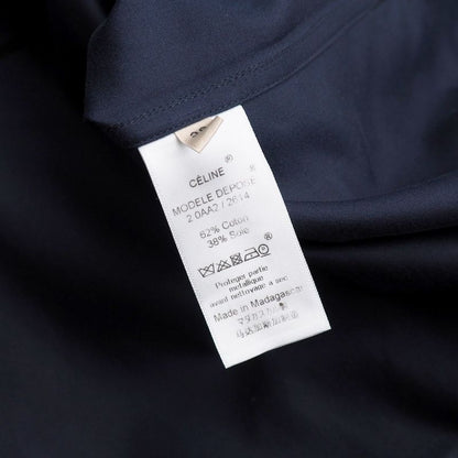 Celine Short Sleeve Shirt Size 38 Phoebe Period Ring Zip Half Zip Pullover