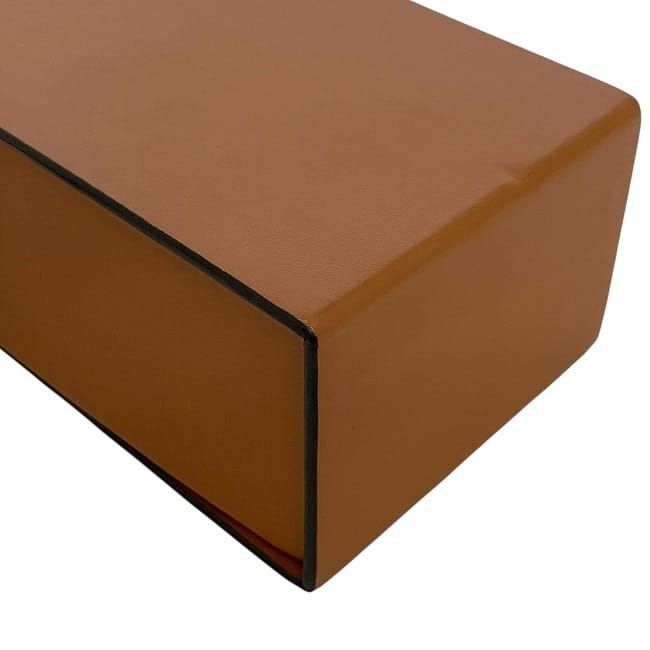 Fendi Shoulder Bag Box Bag Brown 7va519 Excellent Condition