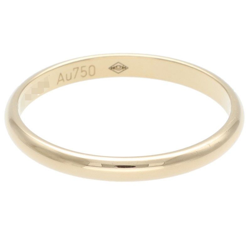 Cartier Classic Band 18K Yellow Gold Yellow Gold Ring Men's Size 19
