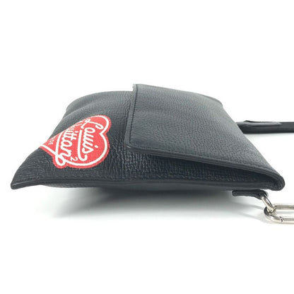 Louis Vuitton Shoulder Bag Trio Pouch M81013 Monogram Denim Black