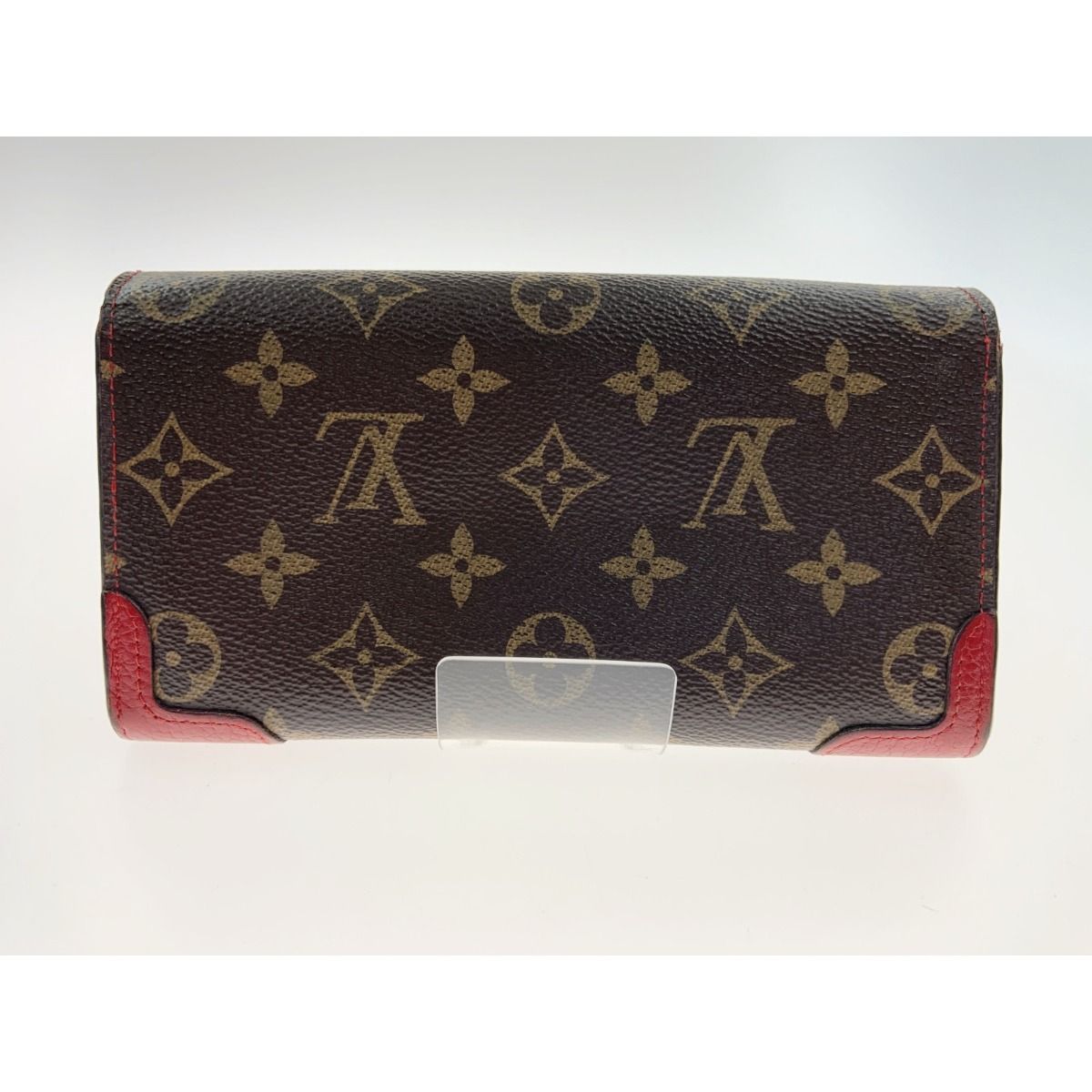 Louis Vuitton Monogram Portefeuille Sara Retiro Bifold Long Wallet M61184 Red