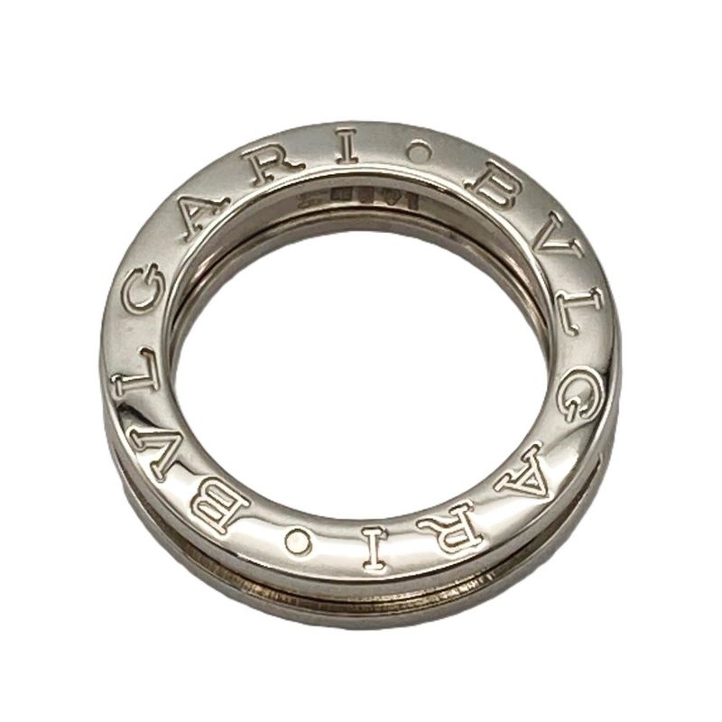 Bulgari Bvlgari Bee Zero One 1 Band Ring #46 18K White Gold 64g