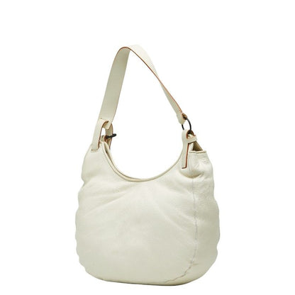 Gucci One Shoulder Bag 101308 Ivory Leather Women's Gucci