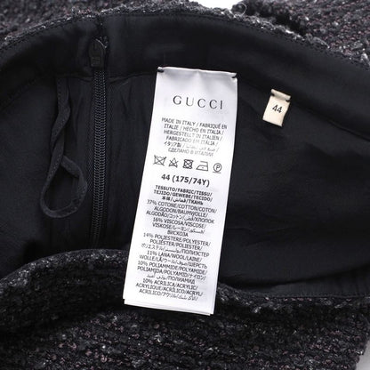 2022Gucci Skirt Size 44 Tweed Pleated Skirt Made In Italy 20240911 Ra1034-2