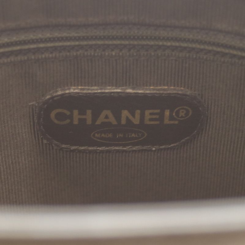 Chanel No 2 Black Caviar Skin Ghardware Triple Coco Chain Tote Chain Shoulder