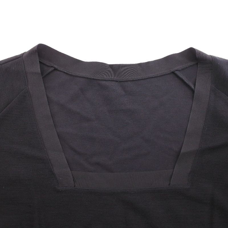 Prada Long Sleeve Rayon And Nylon NERO Black Women's Tunic