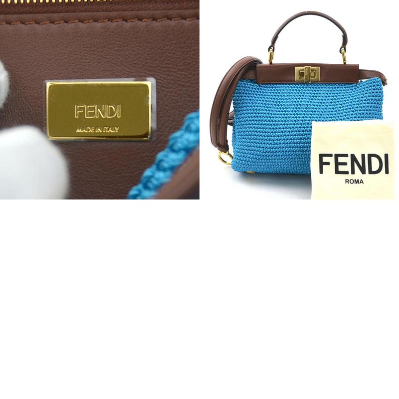 Fendi Shoulder Bag Handbag Mini Peekaboo 8bn244-afp3
