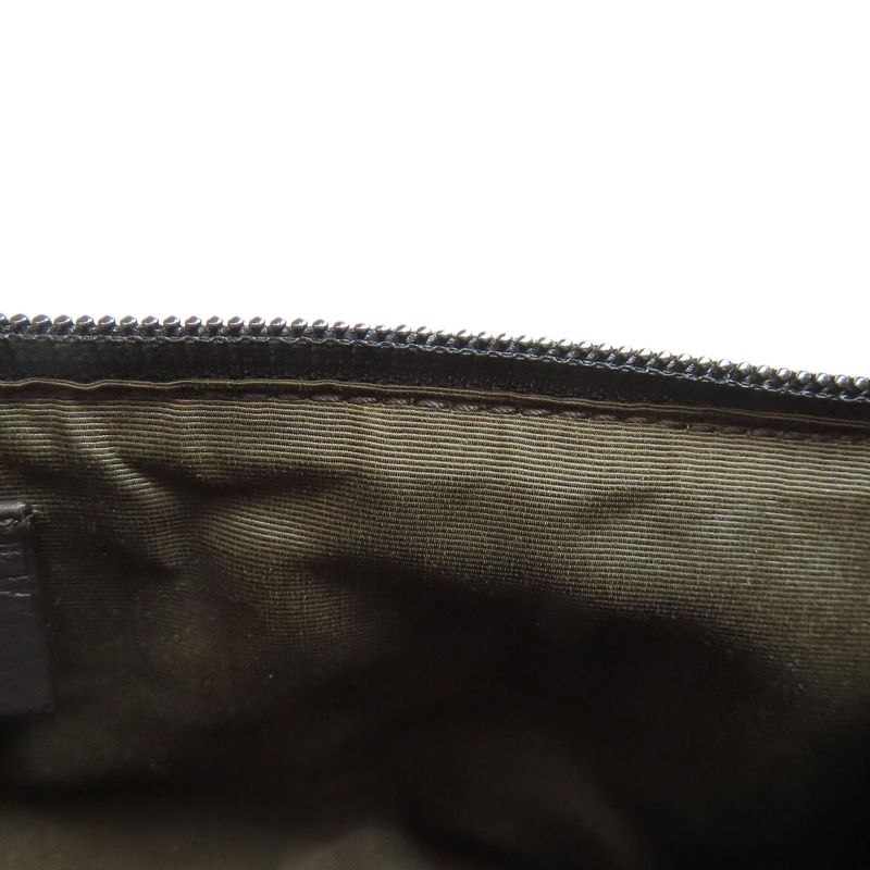 Gucci 07198 GG Pattern Accessory Pouch Handbag Canvas Women