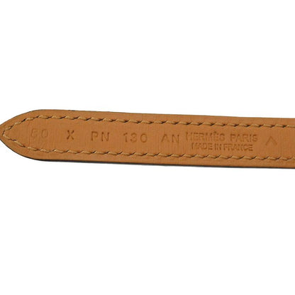 Hermes Serie X Engraved Polosus Gold Hardware Green Brown Belt 0131 Hermes