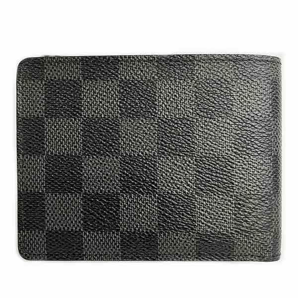 Louis Vuitton Damier Graphite Portefeuille Multiple N63183 Bifold Wallet For Men