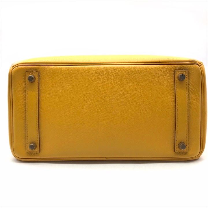 Hermes Birkin 30 Courchevel Hand Bag Yellow