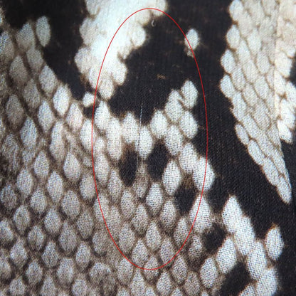 Celine 22AW 2j517879s 100% Silk Python Print Knee-length Draped Skirt Brown 34