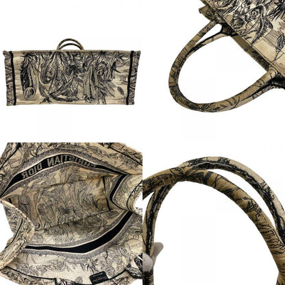 Christian DIOR Toile De Jouy Embroidery Book Tote Large Tote Bag Cabas  Brand