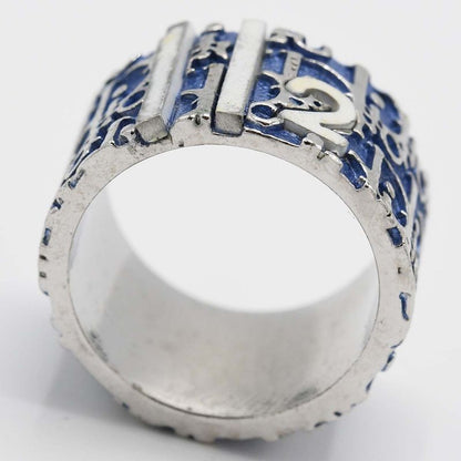 Christian DIOR Ring Trotter Approx 8.5 Blue Accessories Ladies With Box H1790