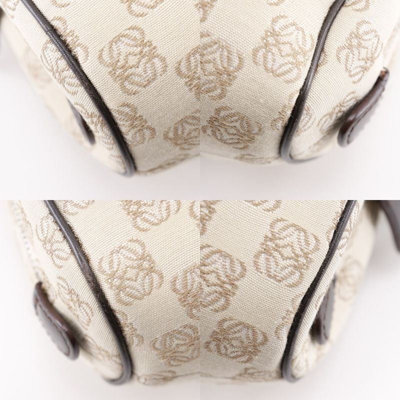 Loewe Senda Anagram Handbag Canvas Beige Women's Tote Bag