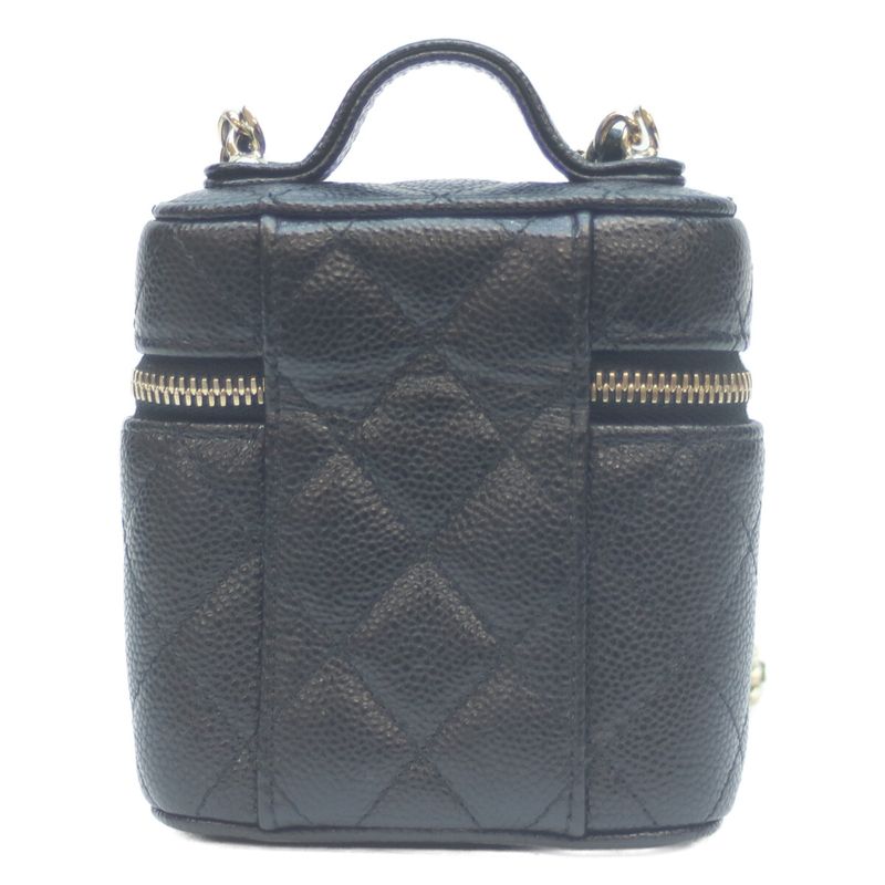 Chanel No 31 Ap2503 Black Caviar Skin Ghardware Small Vanity Chain Shoulder Bag