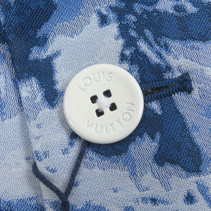 Louis Vuitton 22SS LV Landscape Lined Silk Blend Amen Break Peaked Lapel