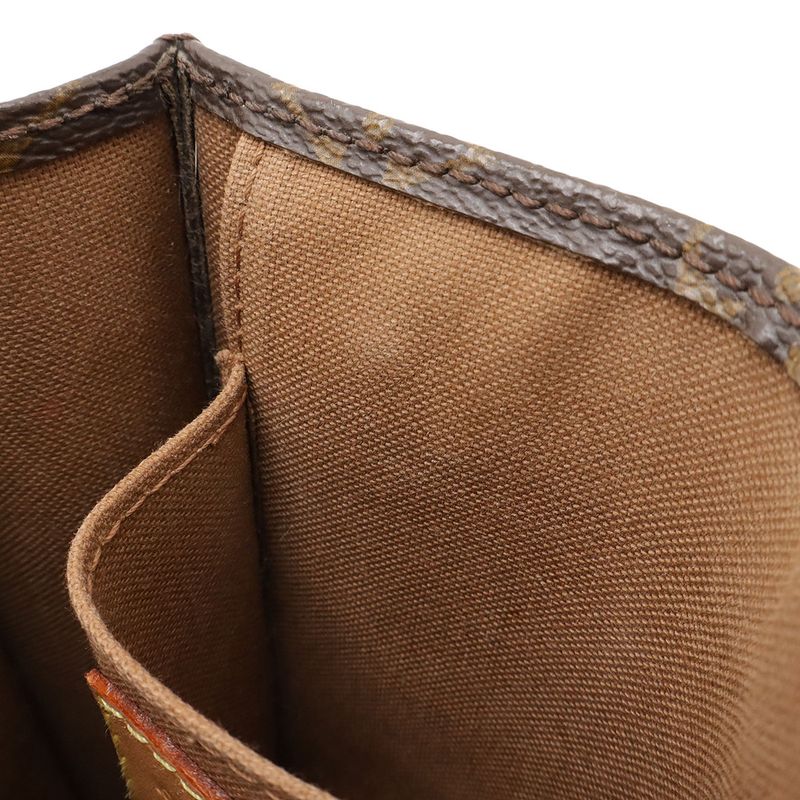 Louis Vuitton Monogram Petite Sac Plat Handbag Mini Bag 2WAY Shoulder Bag M81295