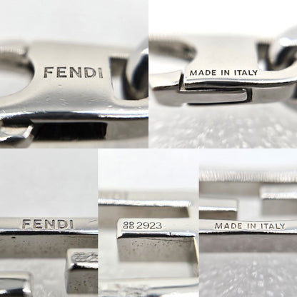 Fendi Baguette Necklace Chain Link Palladium Polished Metal 46cm (1811in) Long