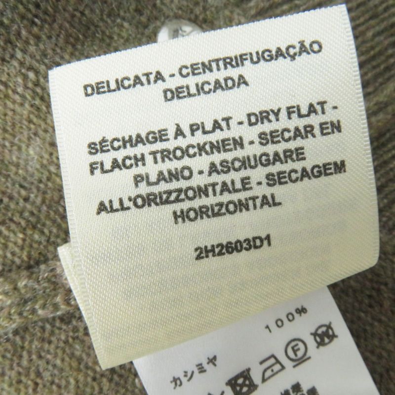 Hermes 22AW 2h2603d1 100% Cashmere Silver Hardware With Serie Plate Crew Neck