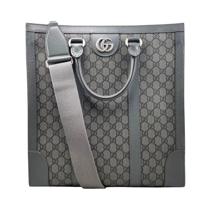 Gucci Tote Bag Ophidia Medium 731793 GG Supreme Grey Silver Hardware Gucci