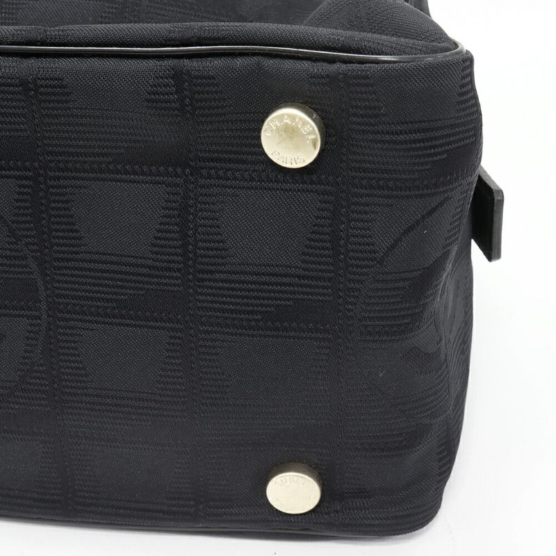 Chanel Handbag Boston Bag New Travel Line Mini Boston Nylon Calf Black A15828