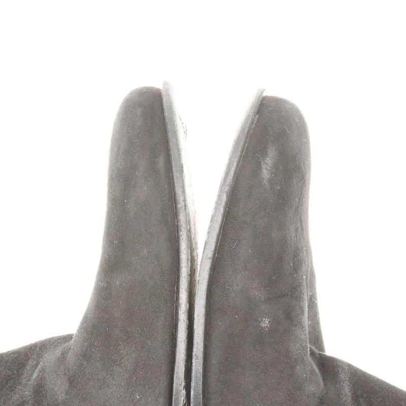 Hermes Suede Boots Women's 36 Semelle CUIR Black Made In Italy