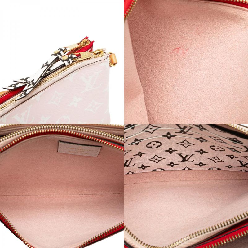 Louis Vuitton Monogram Giant Pochette Double Zip Crossbody Shoulder Bag M67561