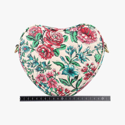 Guccigg Marmont Flower Print Heart Multicolor Leather 740355 E040806078