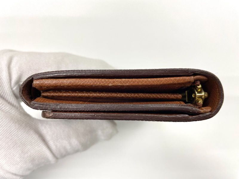 Louis Vuitton Monogram Porte Monet Vieux Trésor M61730 Foldable Wallet L-shaped