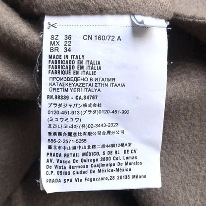 Prada Coat Size 36 S Women - Gray Beige Long Sleeves / Cashmere / Winter