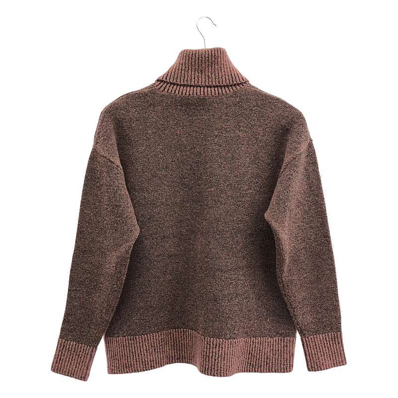 Balenciaga - Wool Turtleneck Knit Pullover - 34 - Pink Black - Women's