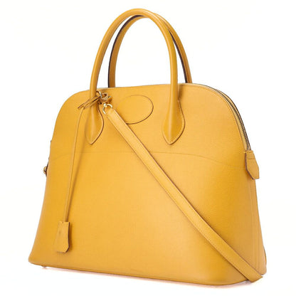 Hermes Bolide 35 Handbag Shoulder Bag Courchevel Jeanne Jaune (gold Hardware)
