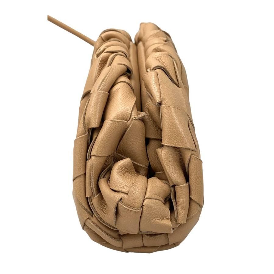 Bottega Veneta The Pouch Small Clutch Bag Shoulder Bag Beige Preowned