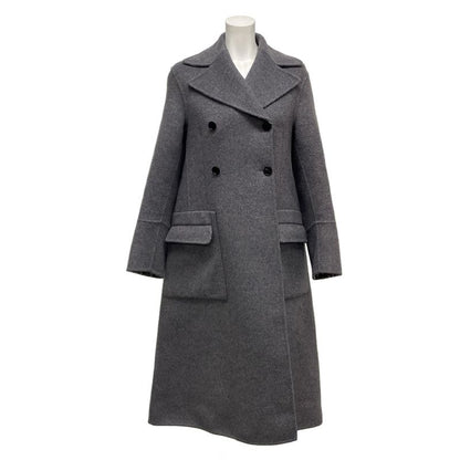 Dior/christian Dior Coat Size USA 2 Ladies - 110m32a1375 Grey Long Sleeves/winte