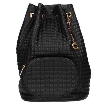 Celine Quilted Ccharm Leather Backpack Women