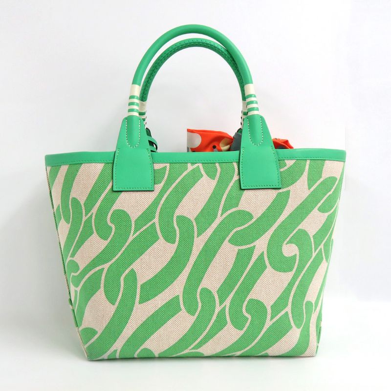 Hermes Sac Steeple 25 H084533ckaa Vert Comics Tote Bag Green