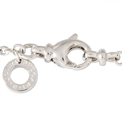 Bulgari Bvlgari Bee Zero One Pendant Necklace 18K White Gold 119g White Togo