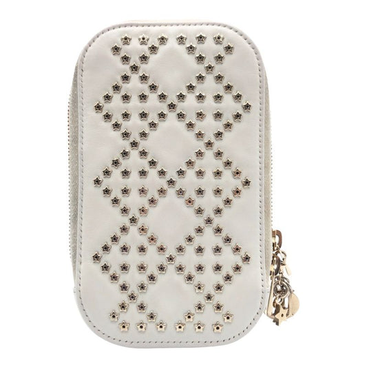DIOR Lady Dior White Gold Hardware S0872bnhb Shoulder Bag Phone Pouch Phone