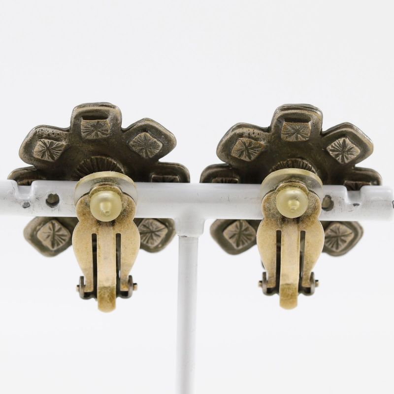 Chanel Coco Mark Metal Silver 10C Ladies 20.3g Earring