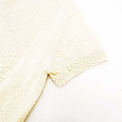Hermes Short Sleeve Knit White Size 36 Cashmere Short Sleeve Women's