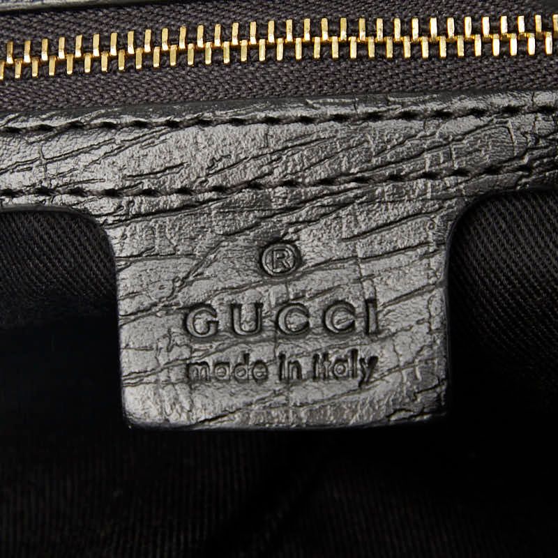 Gucci GG Canvas Crossbody Shoulder Bag 144388 Black Canvas Leather Ladies Gucci