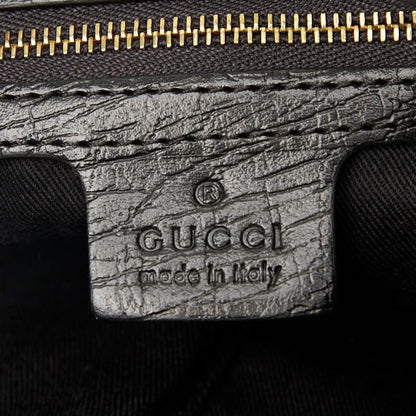 Gucci GG Canvas Crossbody Shoulder Bag 144388 Black Canvas Leather Ladies Gucci