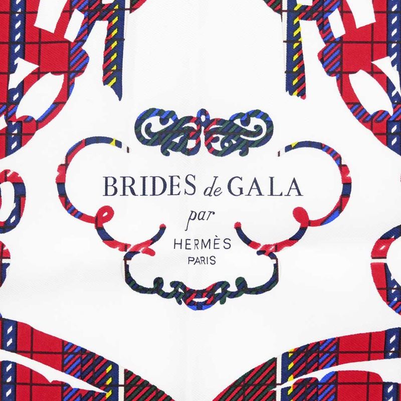 Hermes Petit Carre 40 Scarf Brides De GALA Silk Multicolor Accessory