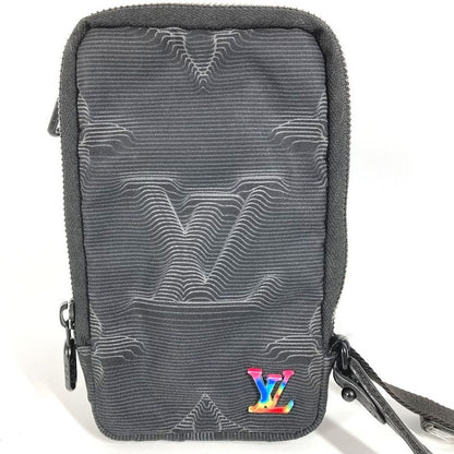 Louis Vuitton Shoulder Bag 3dmonogram Double Phone Pouch M80141 Nylon Black